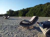 Entspannen am Strand von Altefähr an der Ostsee